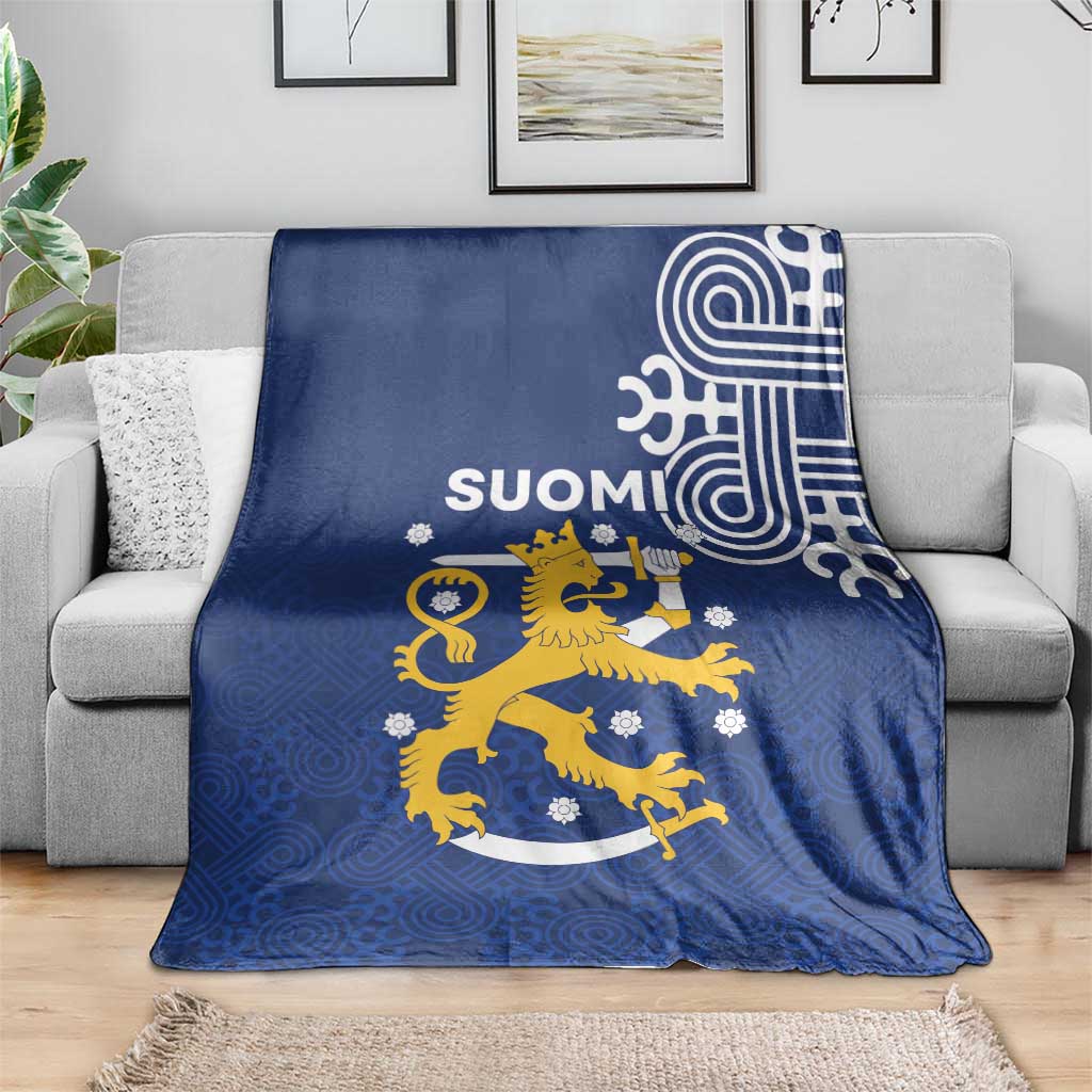 Finland Nordic Lion Blanket Pride Of Suomi - Wonder Print Shop