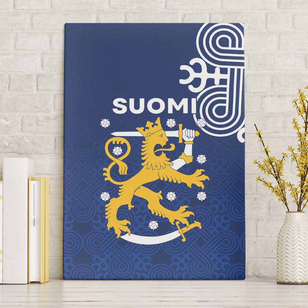 Finland Nordic Lion Canvas Wall Art Pride Of Suomi - Wonder Print Shop