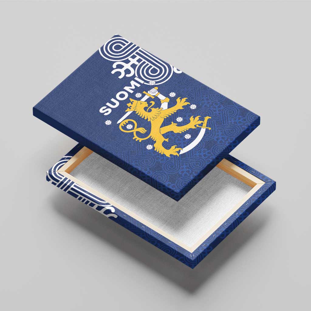 Finland Nordic Lion Canvas Wall Art Pride Of Suomi - Wonder Print Shop