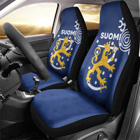 Finland Nordic Lion Car Seat Cover Pride Of Suomi - Wonder Print Shop