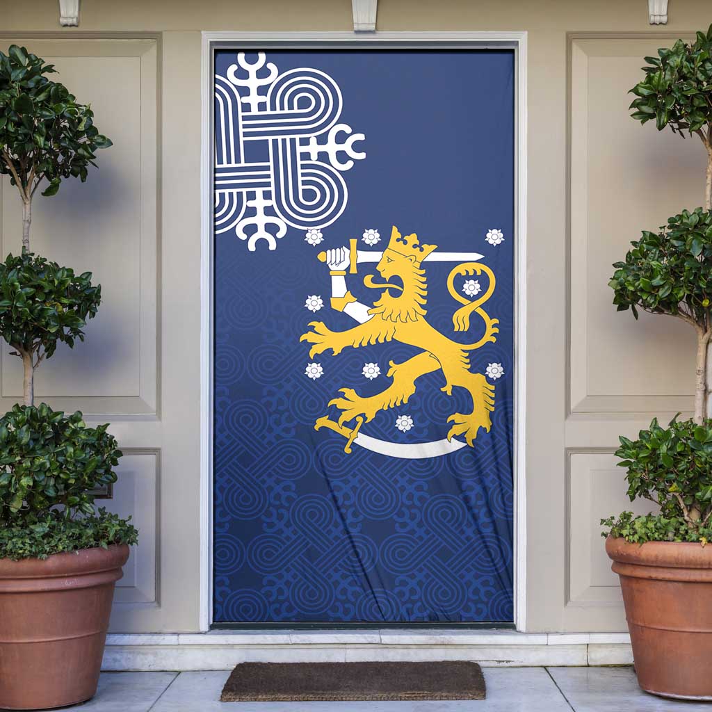 Finland Nordic Lion Door Cover Pride Of Suomi - Wonder Print Shop