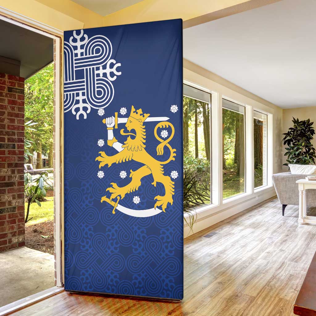 Finland Nordic Lion Door Cover Pride Of Suomi - Wonder Print Shop