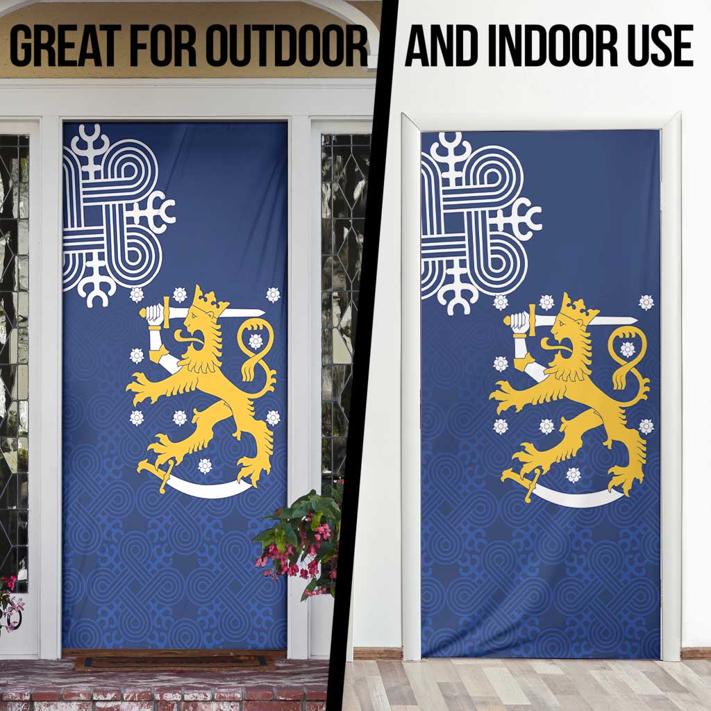 Finland Nordic Lion Door Cover Pride Of Suomi - Wonder Print Shop