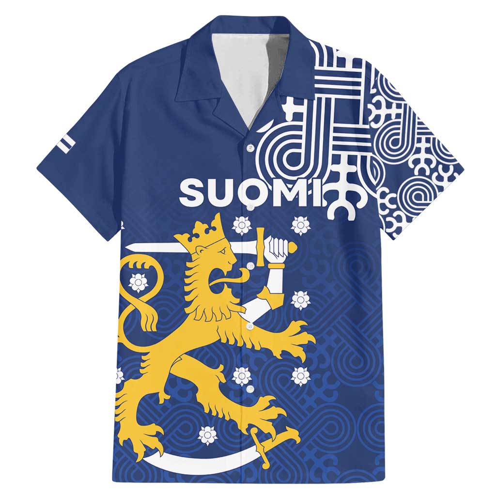 Finland Nordic Lion Family Matching Mermaid Dress and Hawaiian Shirt Pride Of Suomi - Wonder Print Shop