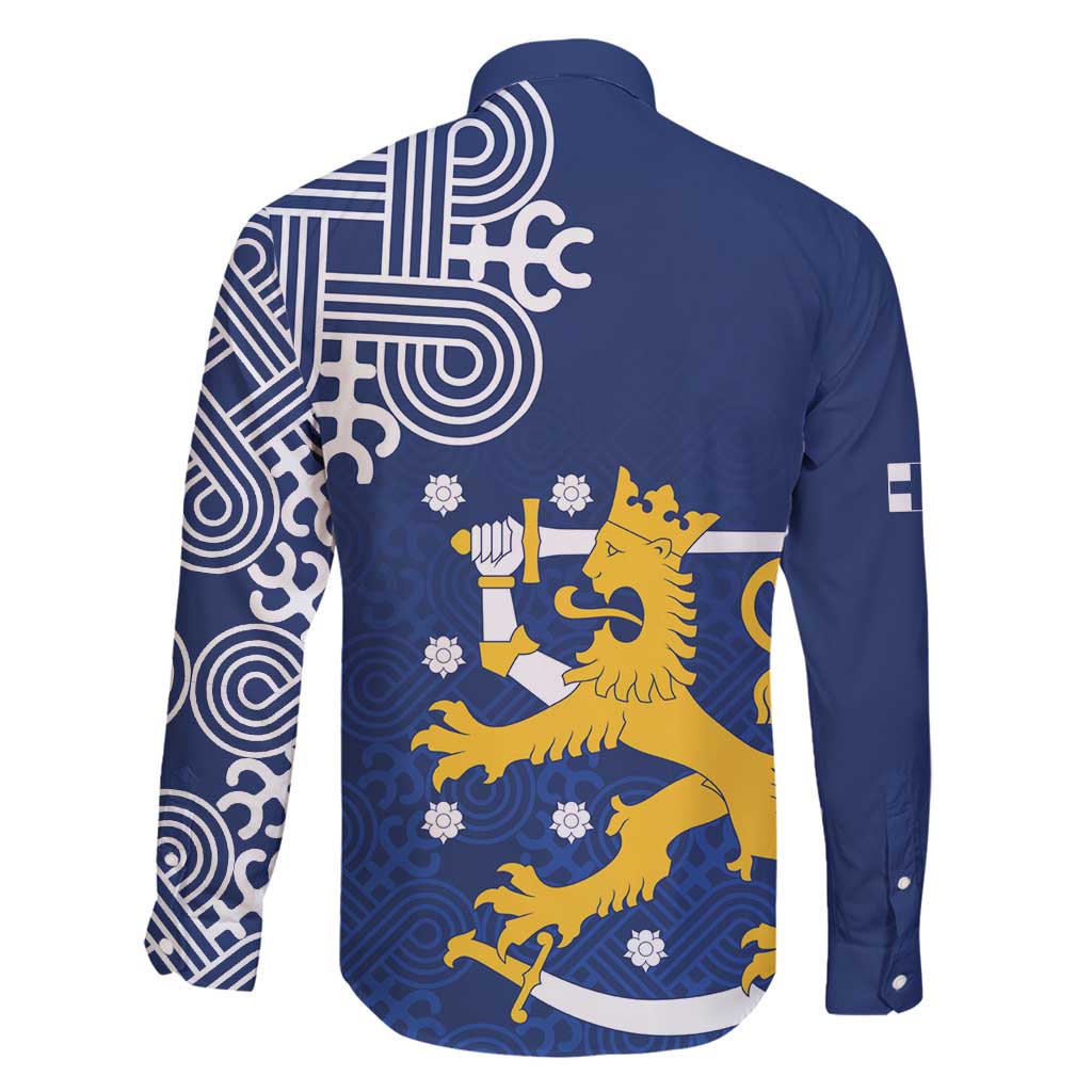 Finland Nordic Lion Family Matching Summer Maxi Dress and Hawaiian Shirt Pride Of Suomi - Wonder Print Shop