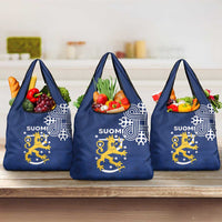 Finland Nordic Lion Grocery Bag Pride Of Suomi - Wonder Print Shop