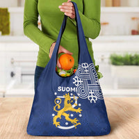 Finland Nordic Lion Grocery Bag Pride Of Suomi - Wonder Print Shop