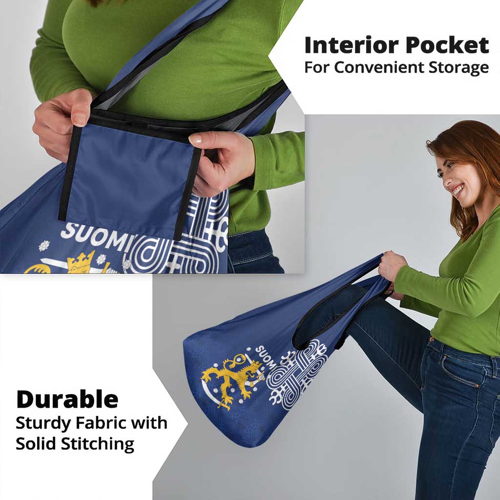 Finland Nordic Lion Grocery Bag Pride Of Suomi - Wonder Print Shop