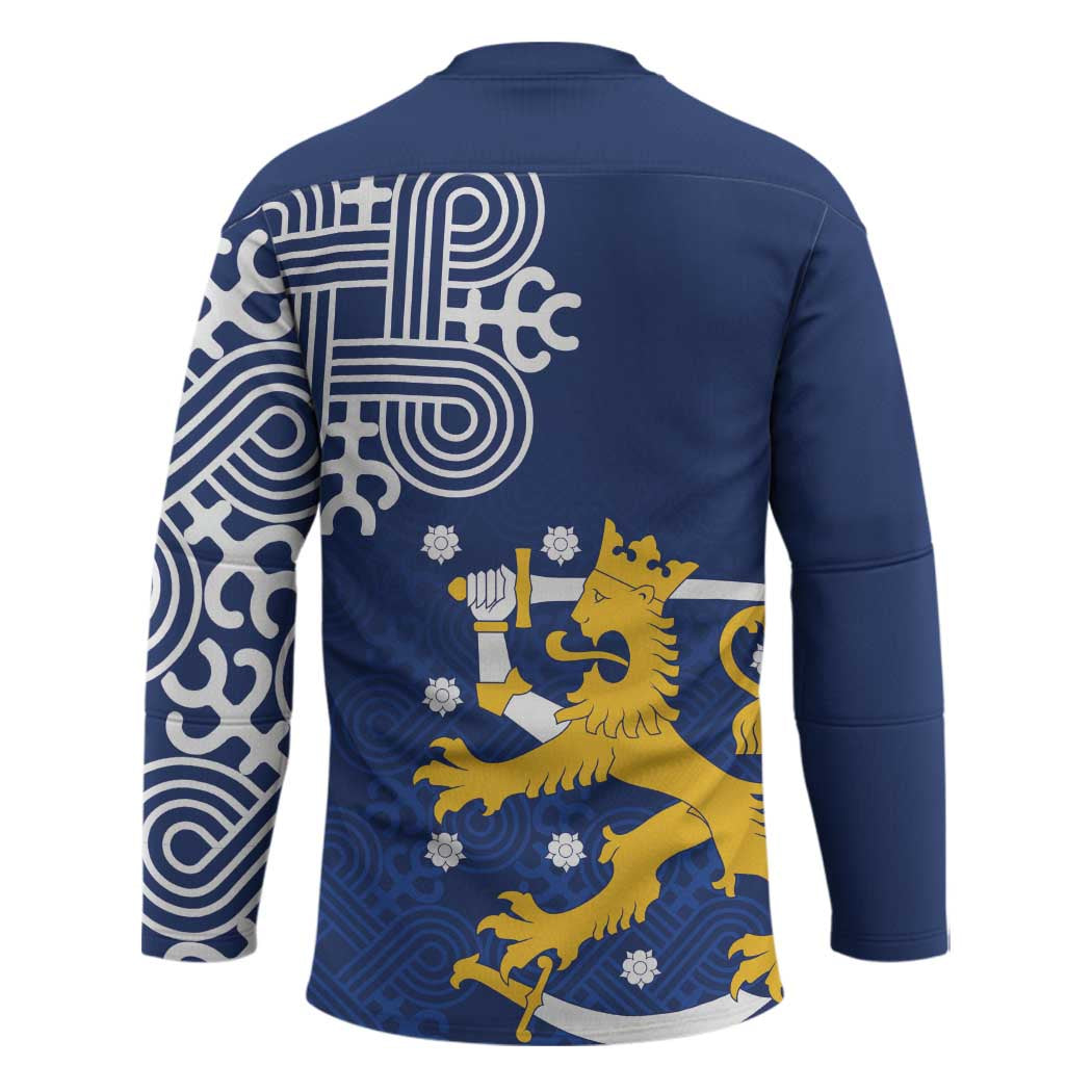 Finland Nordic Lion Hockey Jersey Pride Of Suomi - Wonder Print Shop