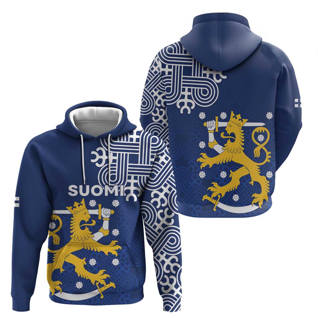 Finland Nordic Lion Hoodie Pride Of Suomi - Wonder Print Shop