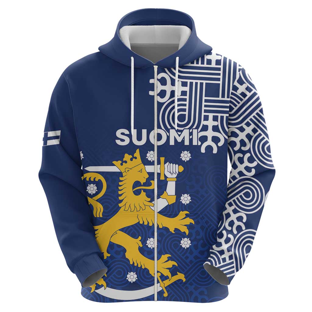 Finland Nordic Lion Hoodie Pride Of Suomi - Wonder Print Shop