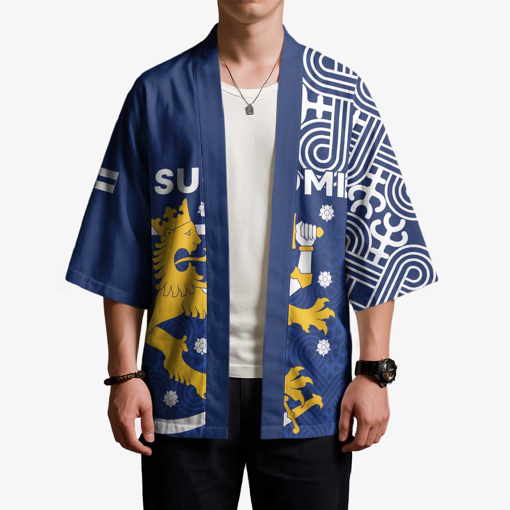 Finland Nordic Lion Kimono Pride Of Suomi - Wonder Print Shop
