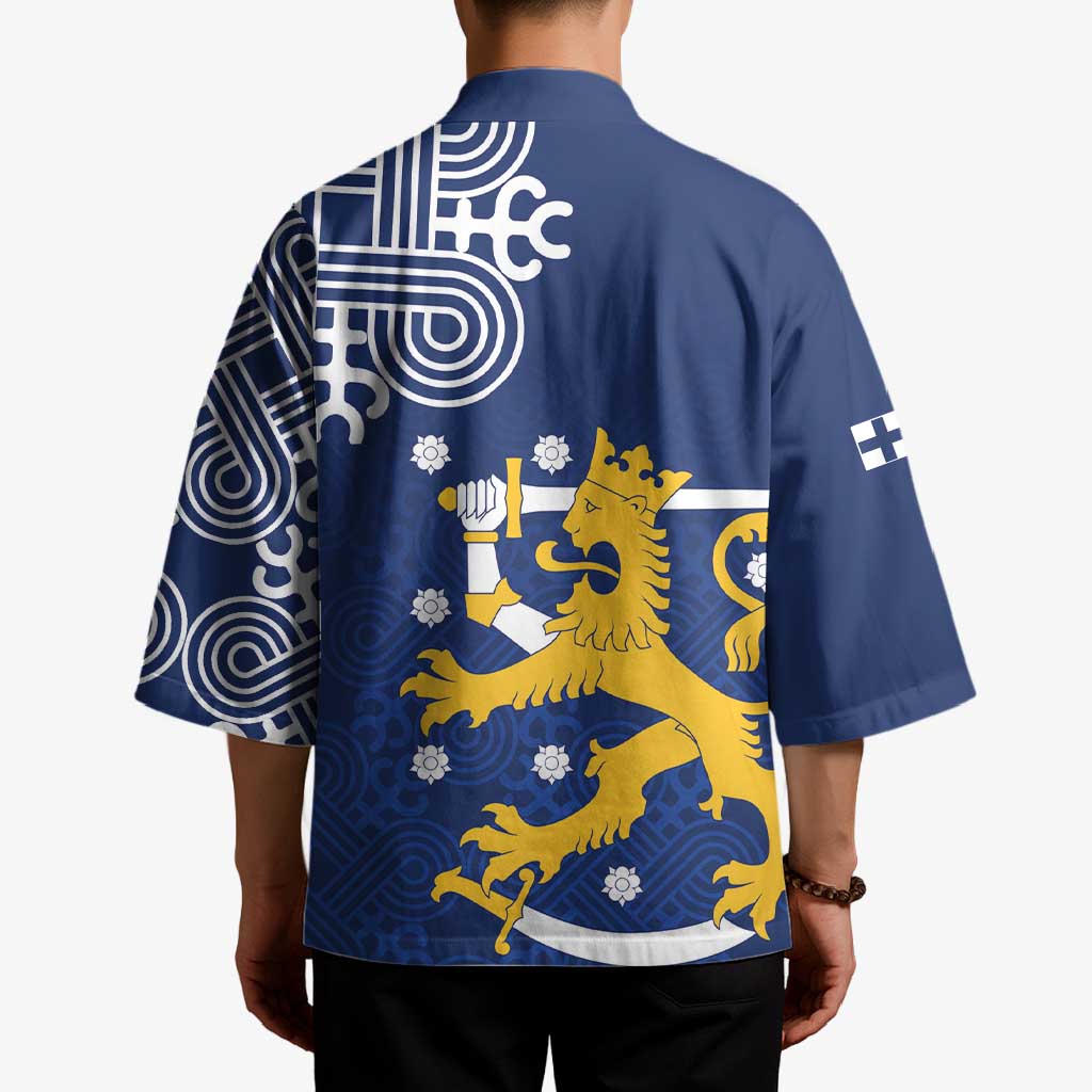 Finland Nordic Lion Kimono Pride Of Suomi - Wonder Print Shop