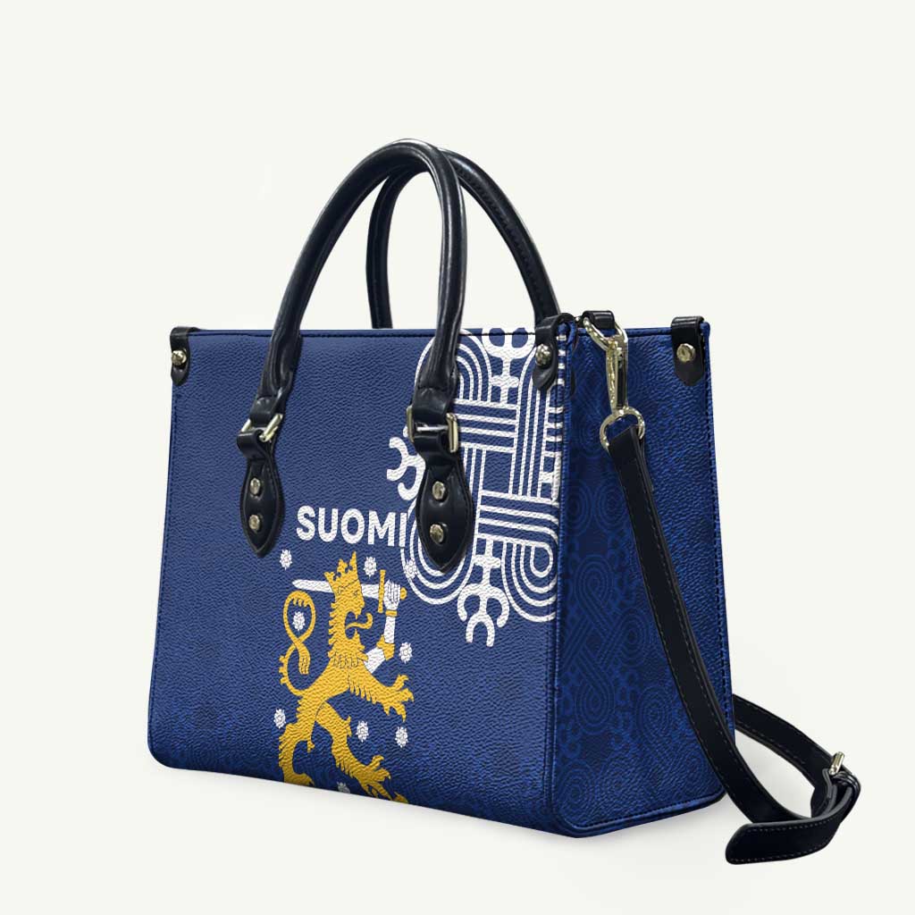 Finland Nordic Lion Leather Bag Pride Of Suomi - Wonder Print Shop