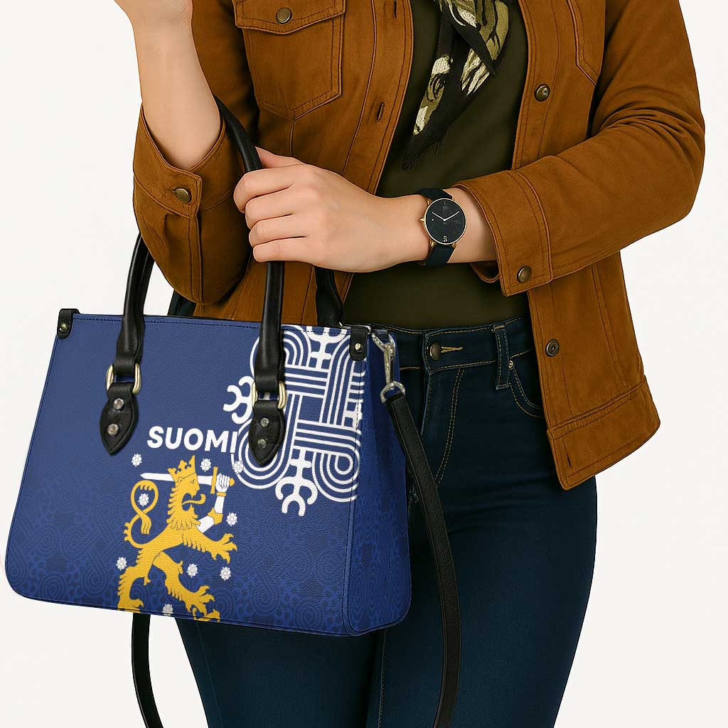 Finland Nordic Lion Leather Bag Pride Of Suomi - Wonder Print Shop
