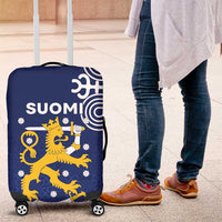 Finland Nordic Lion Luggage Cover Pride Of Suomi - Wonder Print Shop