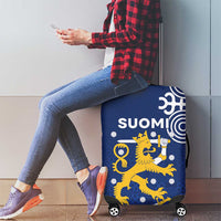 Finland Nordic Lion Luggage Cover Pride Of Suomi - Wonder Print Shop