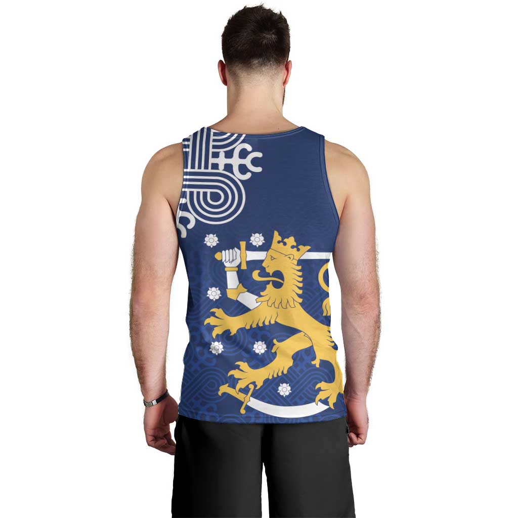 Finland Nordic Lion Men Tank Top Pride Of Suomi - Wonder Print Shop