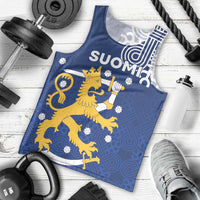 Finland Nordic Lion Men Tank Top Pride Of Suomi - Wonder Print Shop