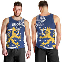 Finland Nordic Lion Men Tank Top Pride Of Suomi - Wonder Print Shop