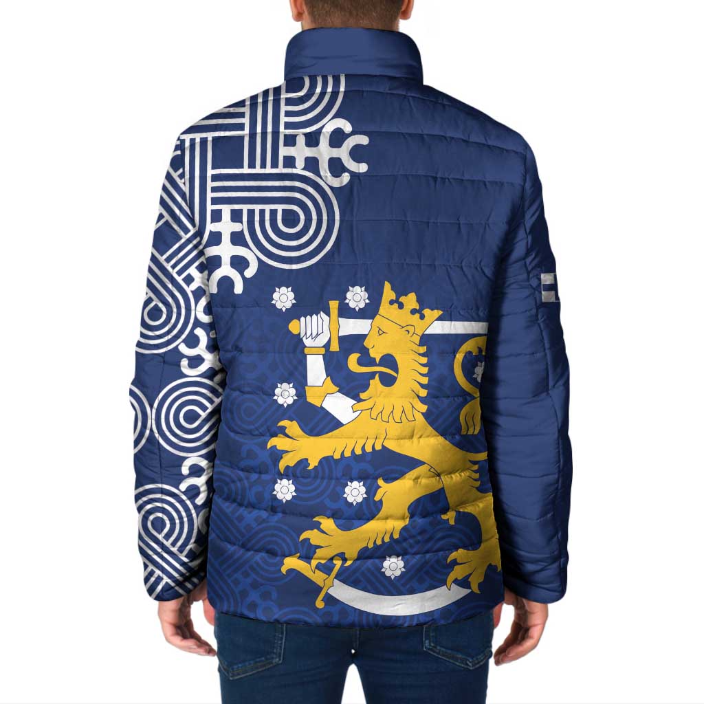 Finland Nordic Lion Padded Jacket Pride Of Suomi - Wonder Print Shop