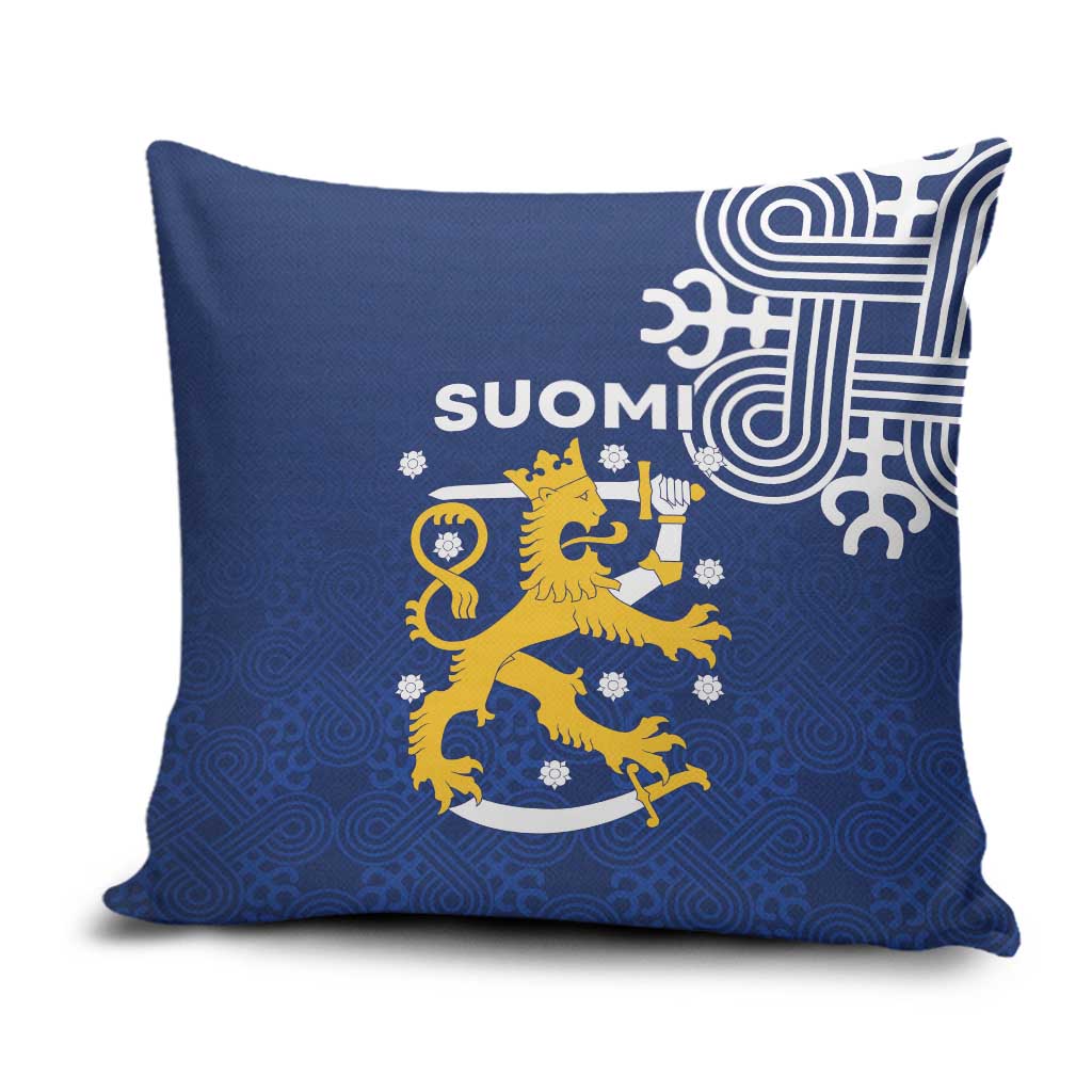 Finland Nordic Lion Pillow Cover Pride Of Suomi - Wonder Print Shop