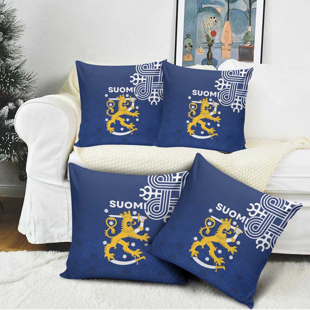 Finland Nordic Lion Pillow Cover Pride Of Suomi - Wonder Print Shop