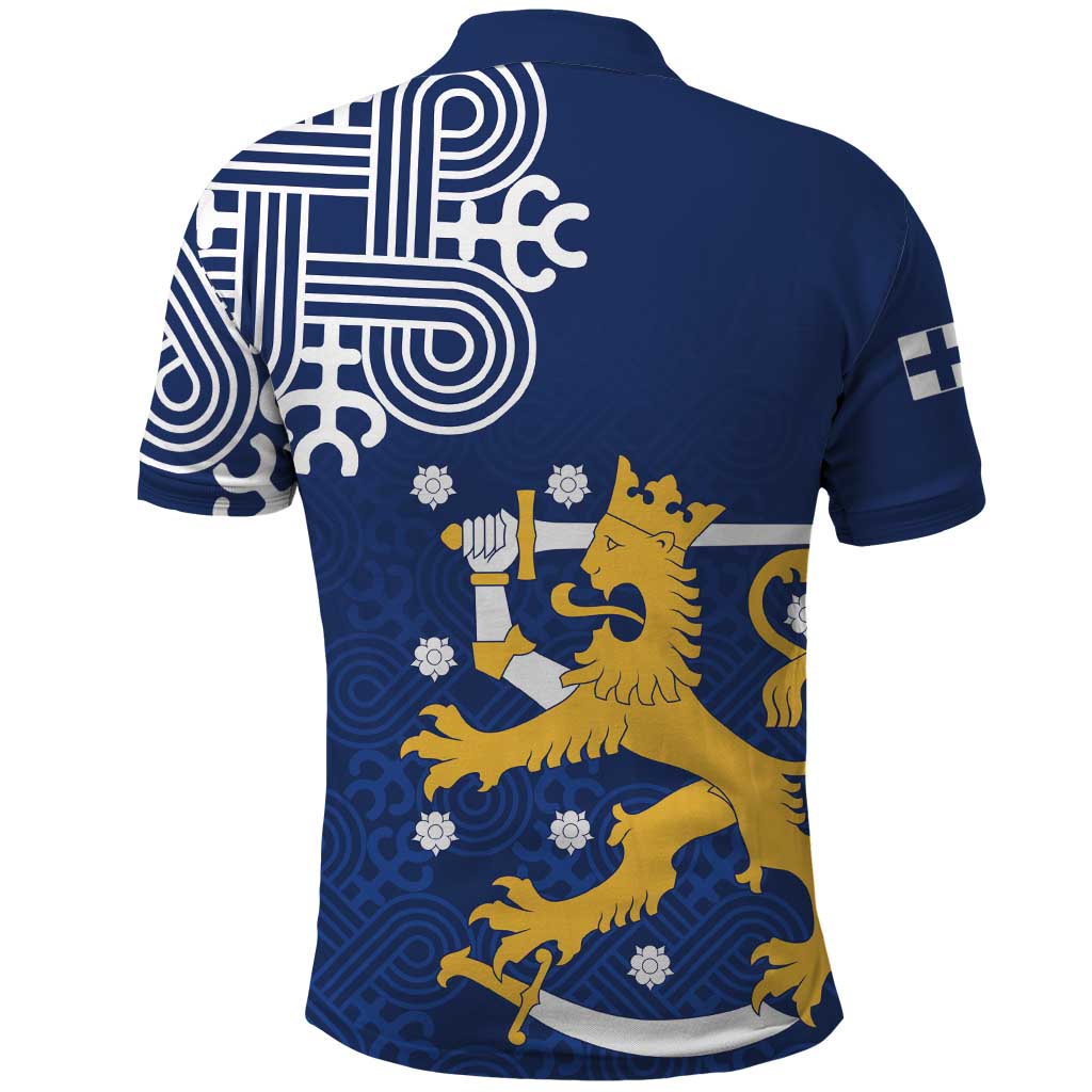 Finland Nordic Lion Polo Shirt Pride Of Suomi - Wonder Print Shop