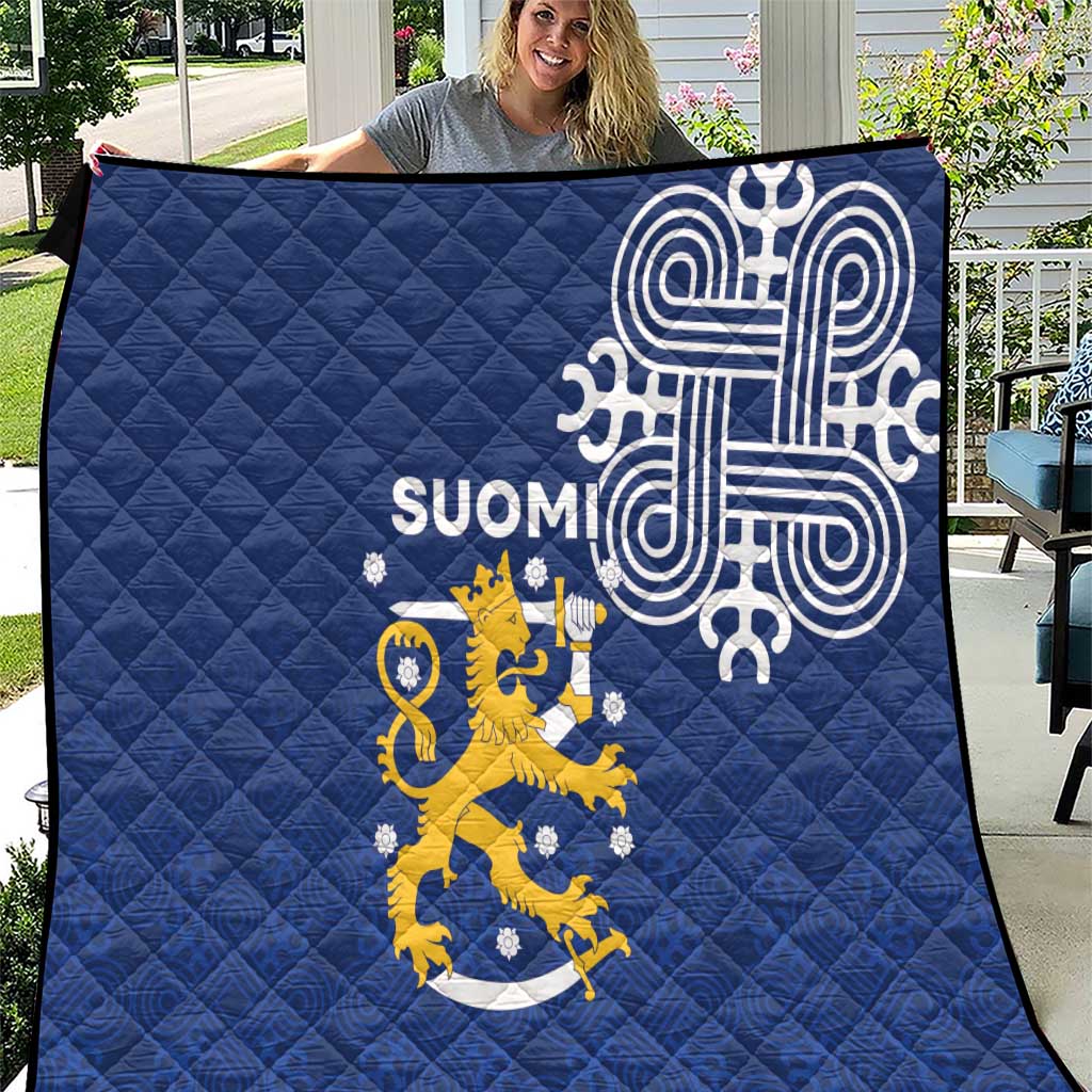 Finland Nordic Lion Quilt Pride Of Suomi - Wonder Print Shop