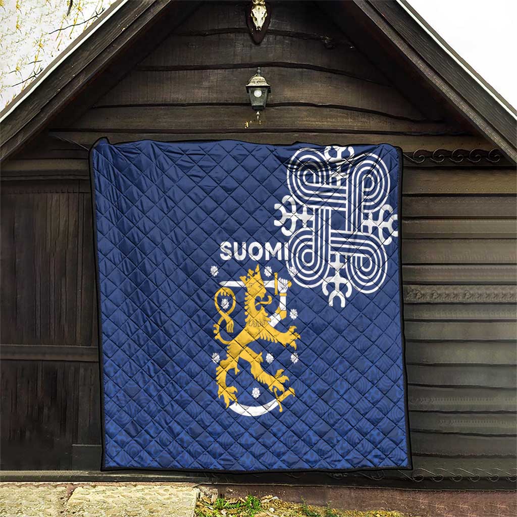 Finland Nordic Lion Quilt Pride Of Suomi - Wonder Print Shop