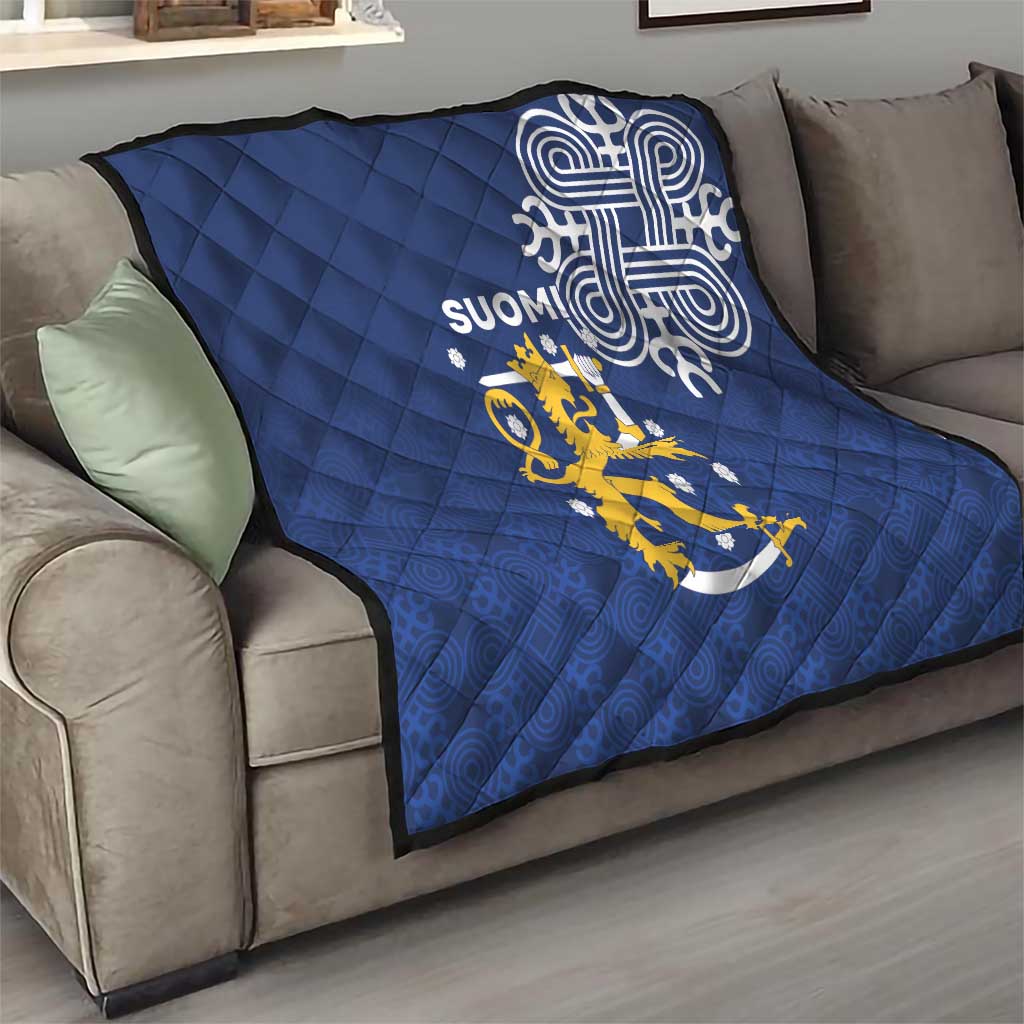 Finland Nordic Lion Quilt Pride Of Suomi - Wonder Print Shop
