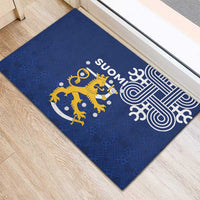 Finland Nordic Lion Rubber Doormat Pride Of Suomi - Wonder Print Shop
