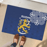 Finland Nordic Lion Rubber Doormat Pride Of Suomi - Wonder Print Shop