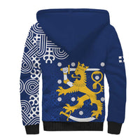 Finland Nordic Lion Sherpa Hoodie Pride Of Suomi - Wonder Print Shop