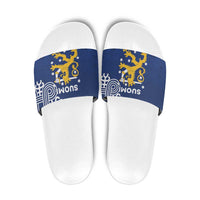 Finland Nordic Lion Slide Sandals Pride Of Suomi - Wonder Print Shop