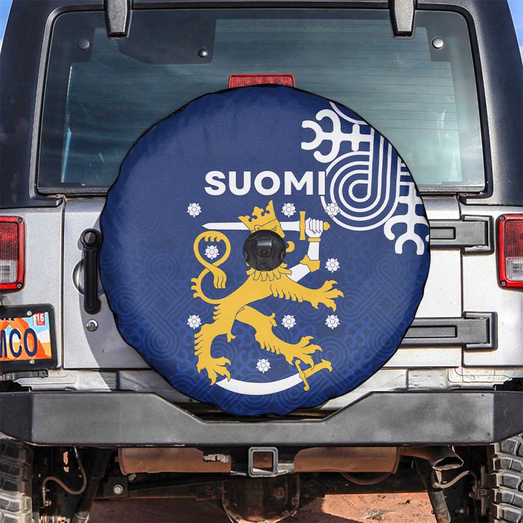 Finland Nordic Lion Spare Tire Cover Pride Of Suomi - Wonder Print Shop