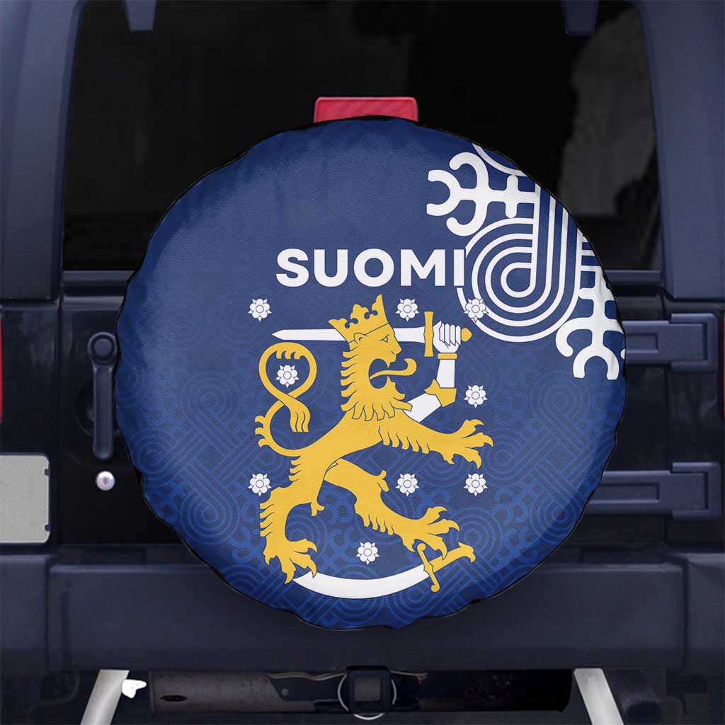 Finland Nordic Lion Spare Tire Cover Pride Of Suomi - Wonder Print Shop