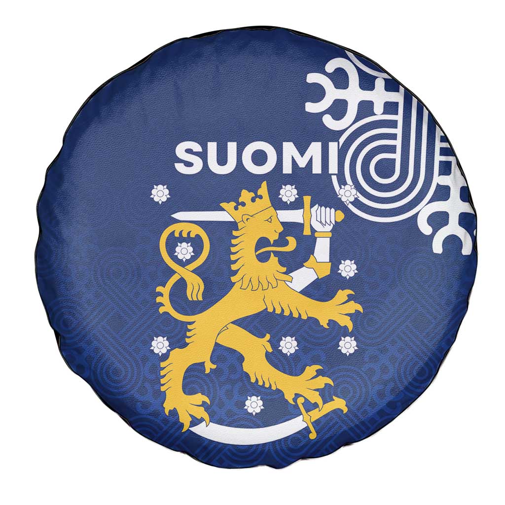 Finland Nordic Lion Spare Tire Cover Pride Of Suomi - Wonder Print Shop