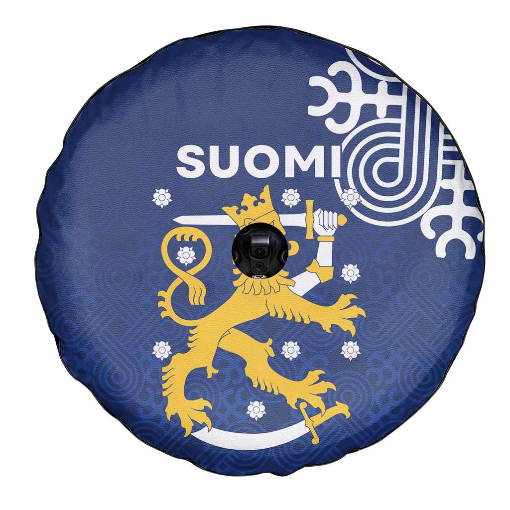 Finland Nordic Lion Spare Tire Cover Pride Of Suomi - Wonder Print Shop