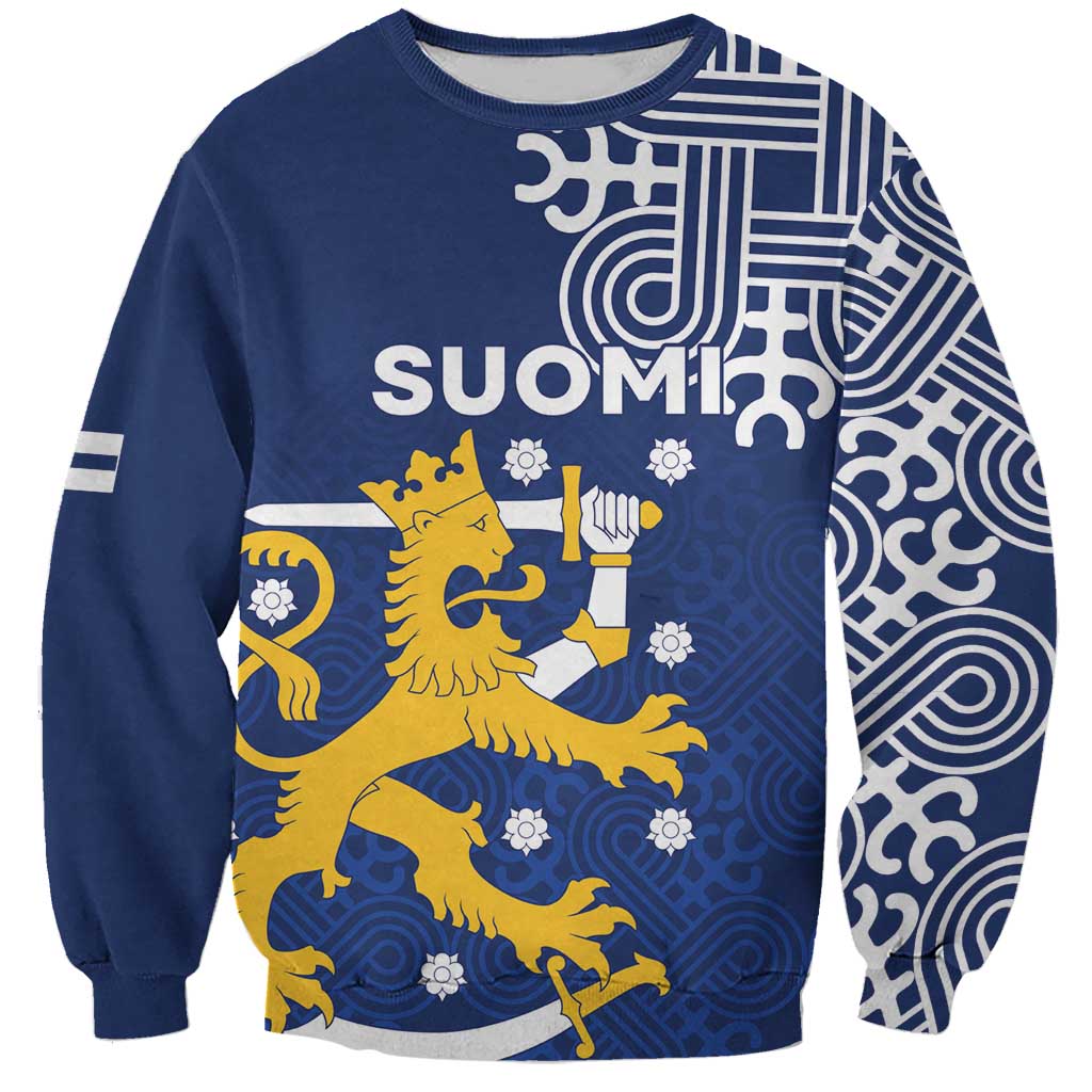 Finland Nordic Lion Sweatshirt Pride Of Suomi - Wonder Print Shop