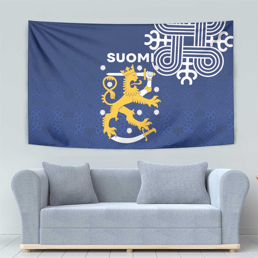 Finland Nordic Lion Tapestry Pride Of Suomi - Wonder Print Shop