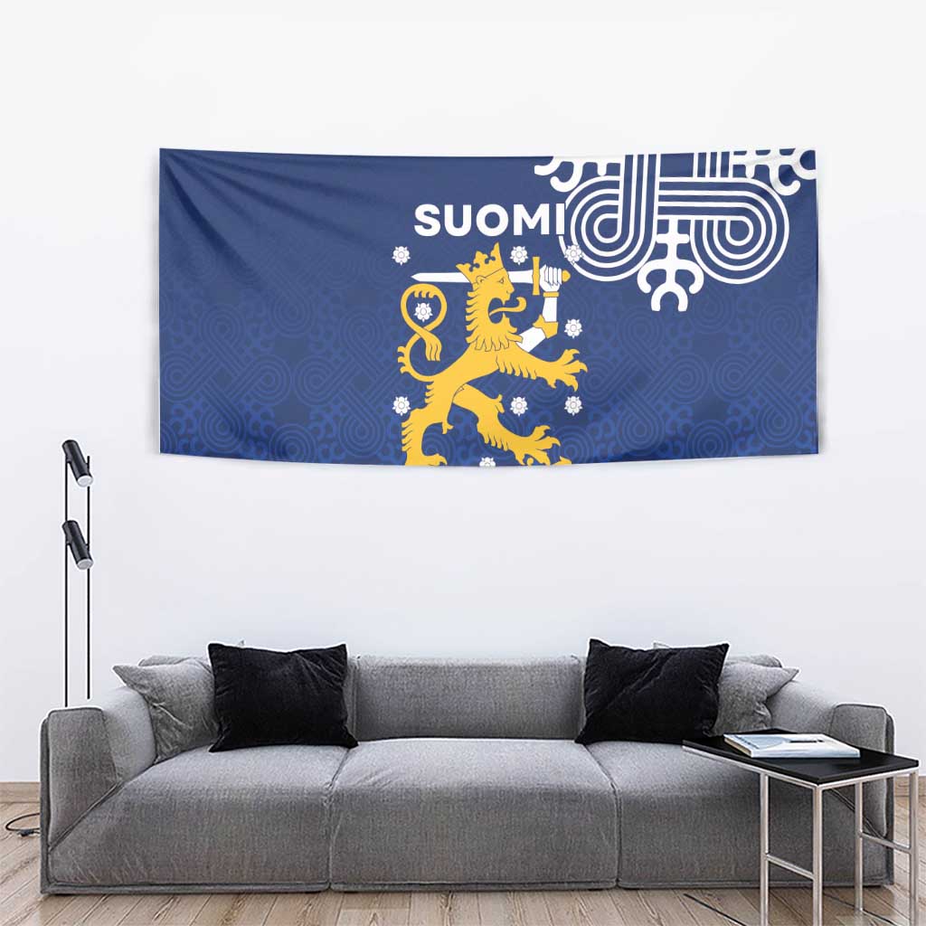 Finland Nordic Lion Tapestry Pride Of Suomi - Wonder Print Shop