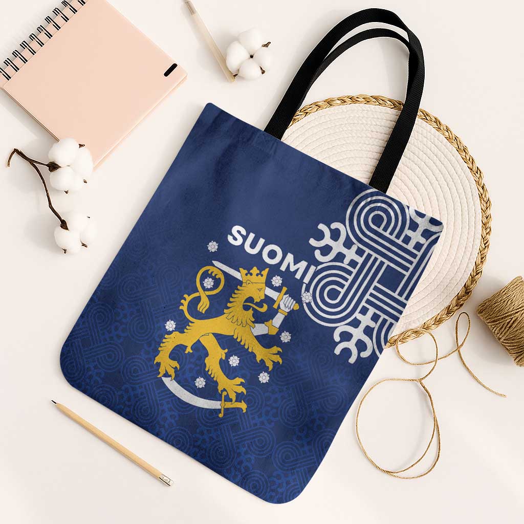 Finland Nordic Lion Tote Bag Pride Of Suomi - Wonder Print Shop