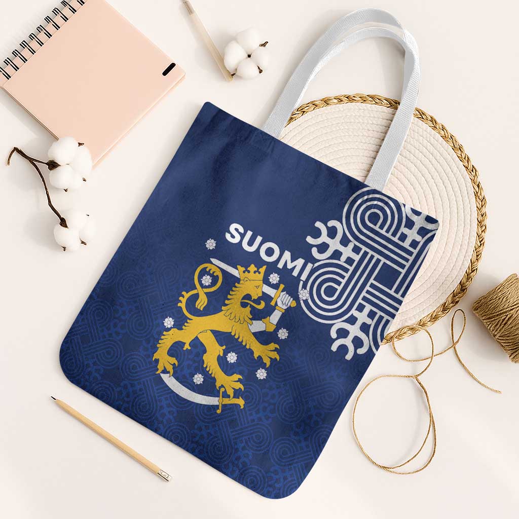 Finland Nordic Lion Tote Bag Pride Of Suomi - Wonder Print Shop