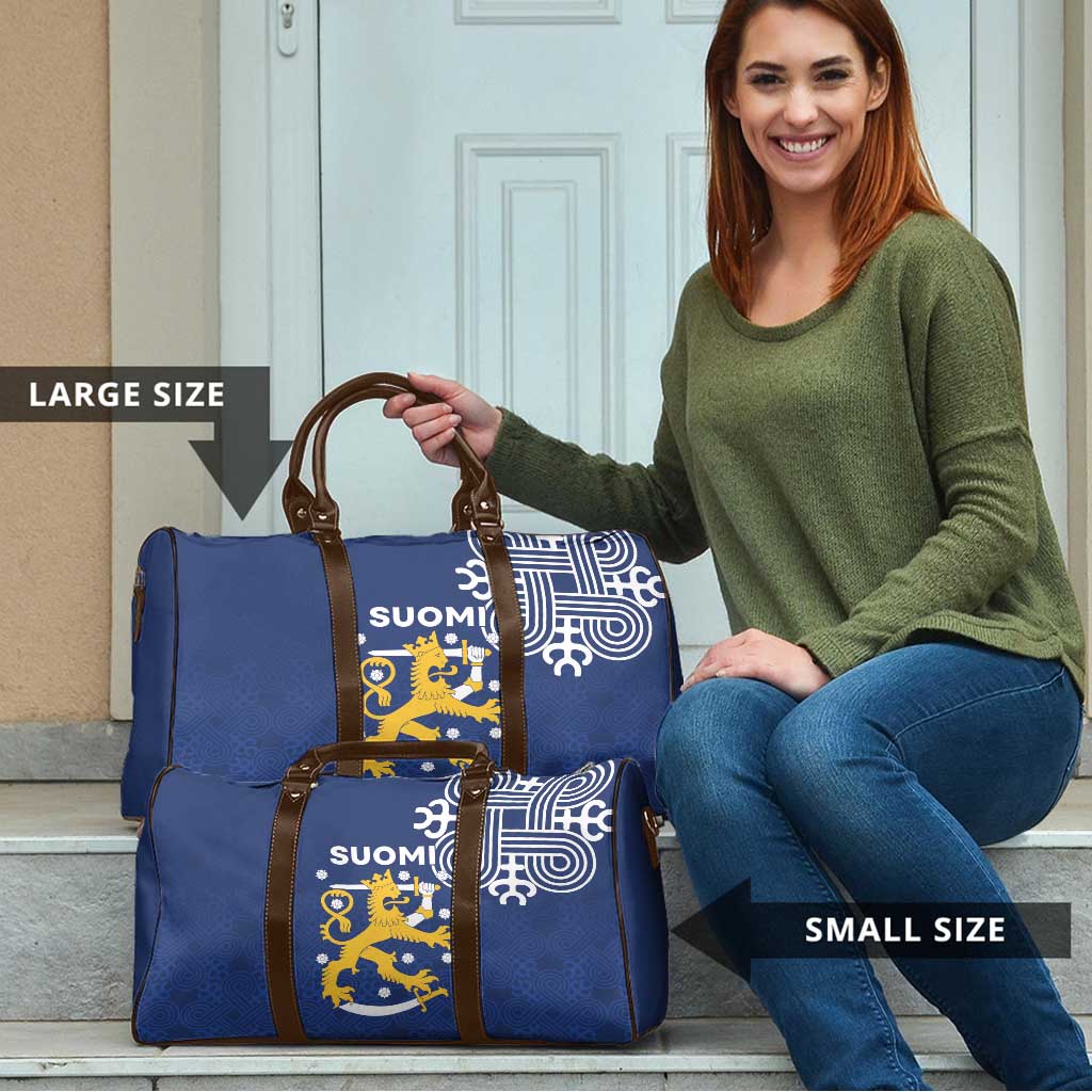 Finland Nordic Lion Travel Bag Pride Of Suomi - Wonder Print Shop