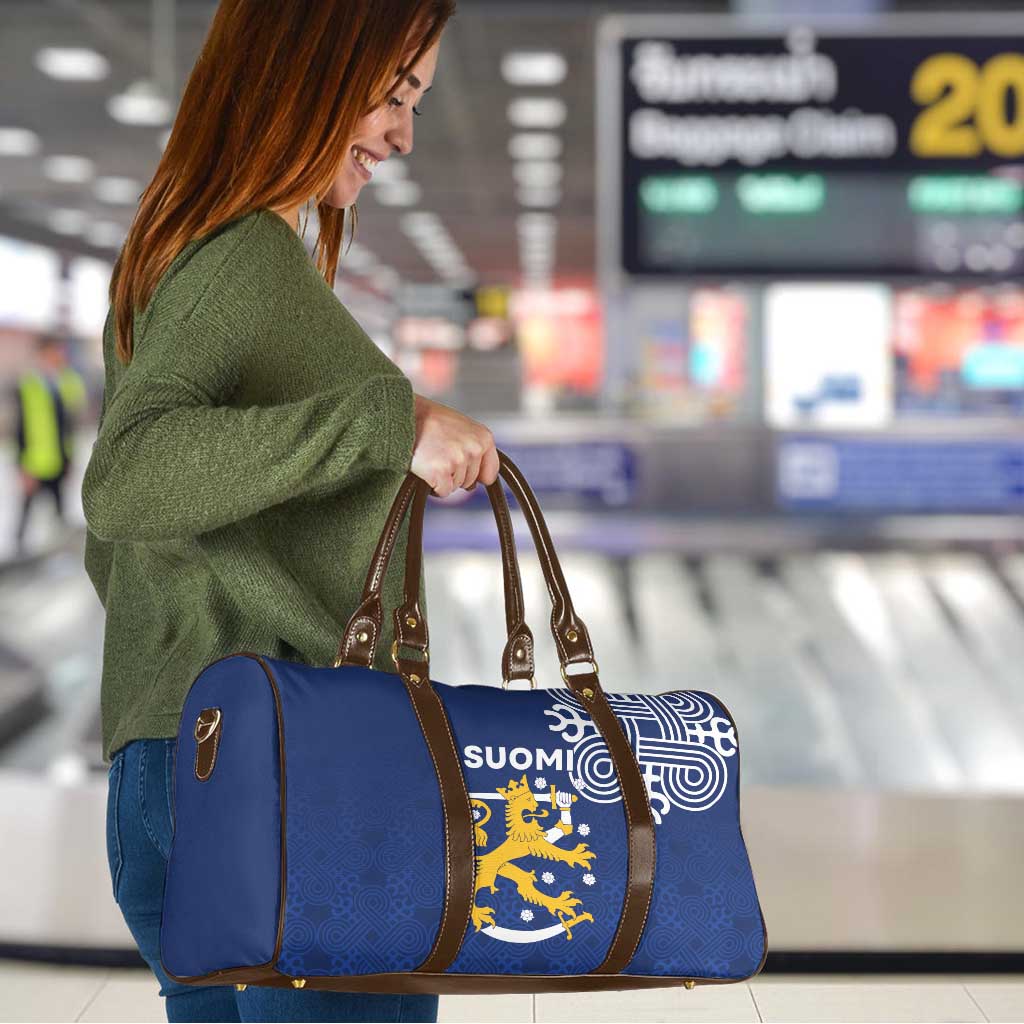 Finland Nordic Lion Travel Bag Pride Of Suomi - Wonder Print Shop