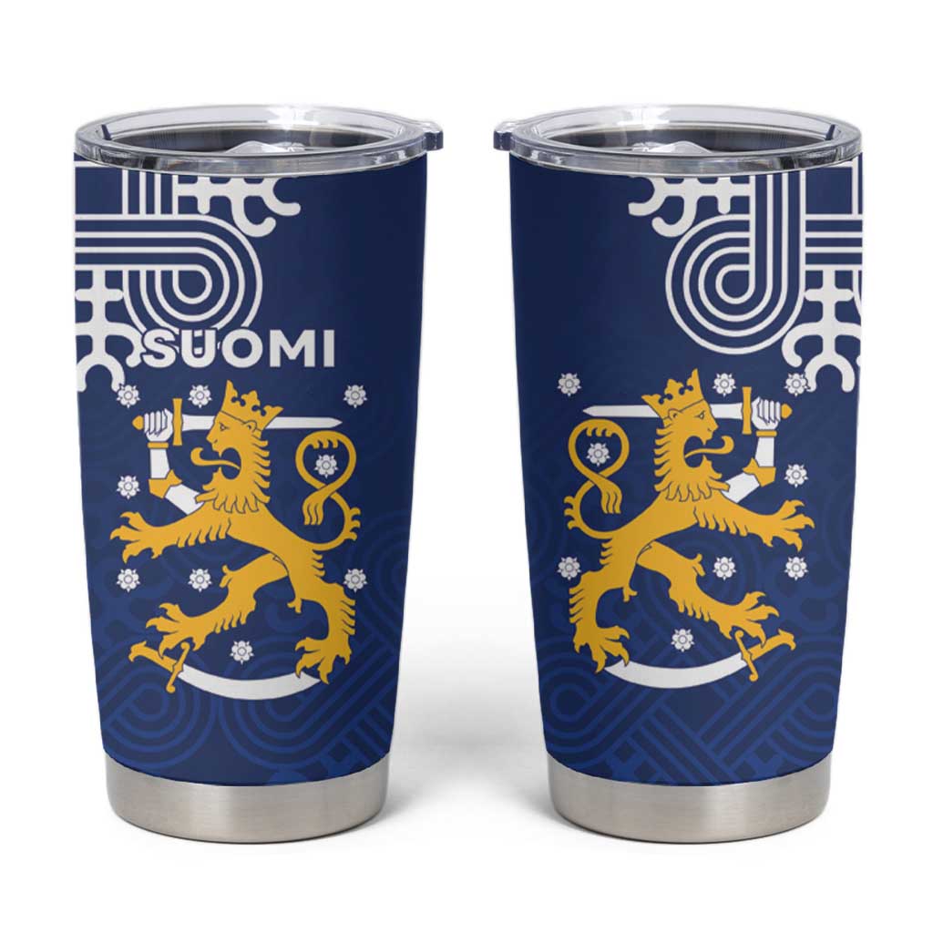 Finland Nordic Lion Tumbler Cup Pride Of Suomi - Wonder Print Shop