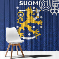 Finland Nordic Lion Window Curtain Pride Of Suomi - Wonder Print Shop