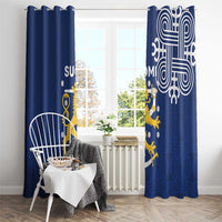 Finland Nordic Lion Window Curtain Pride Of Suomi - Wonder Print Shop