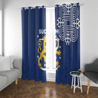 Finland Nordic Lion Window Curtain Pride Of Suomi - Wonder Print Shop